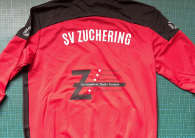 Textilbeschriftung Sportverein SV Zuchering